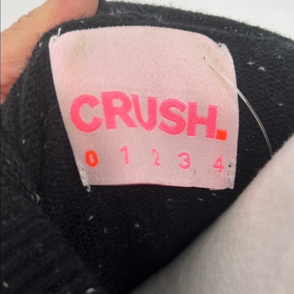 Crush Cashmere Rio Zip-Up Hoodie-100% Cashmere Black Cropped Sweater (Size XS) - Picture 2 of 13